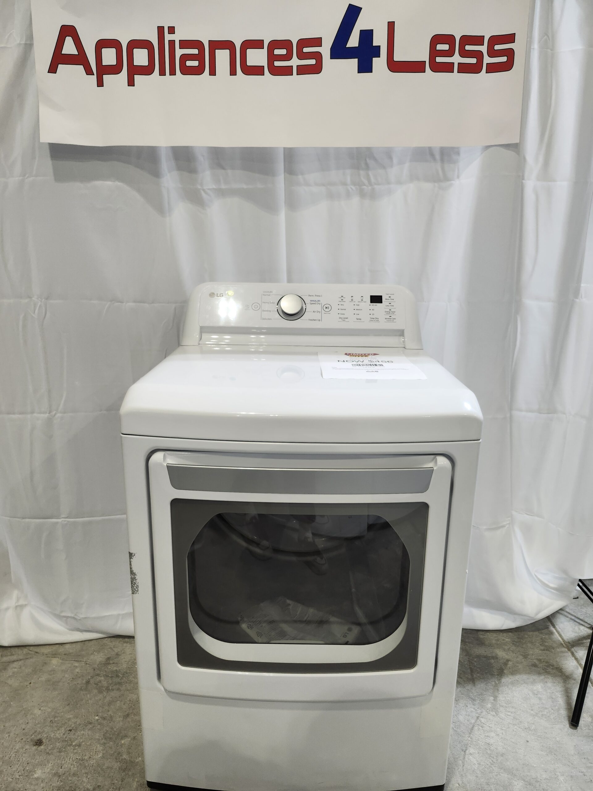 DLE7150W-1 7.3 cu. ft. Ultra Large Capacity Electric Dryer with Sensor Dry Technology - Image 1