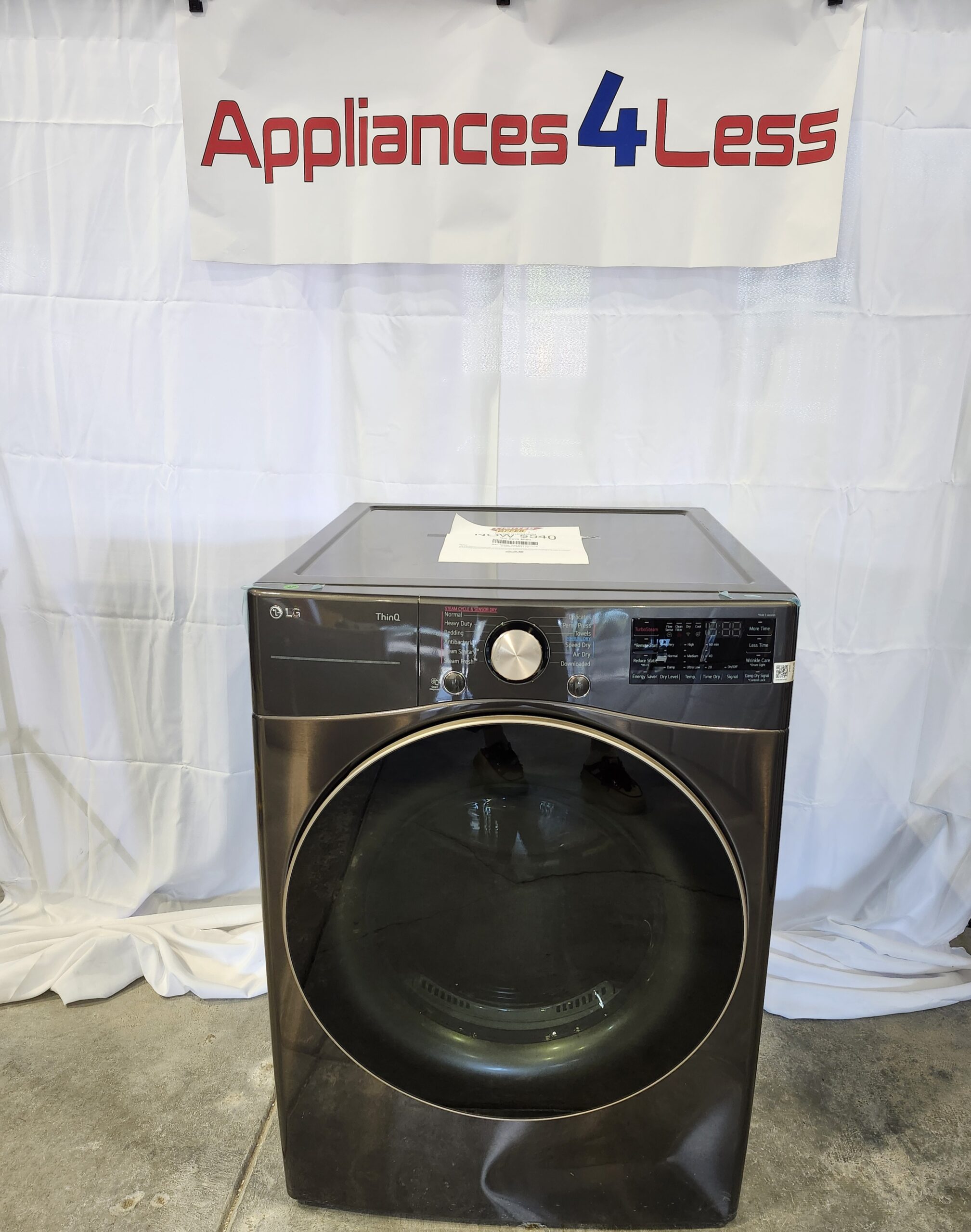 DLEX4000B-1 7.4 cu. ft. Ultra Large Capacity Smart wi-fi Enabled Front Load Electric Dryer with TurboSteam™ and Built-In Intelligence - Image 1