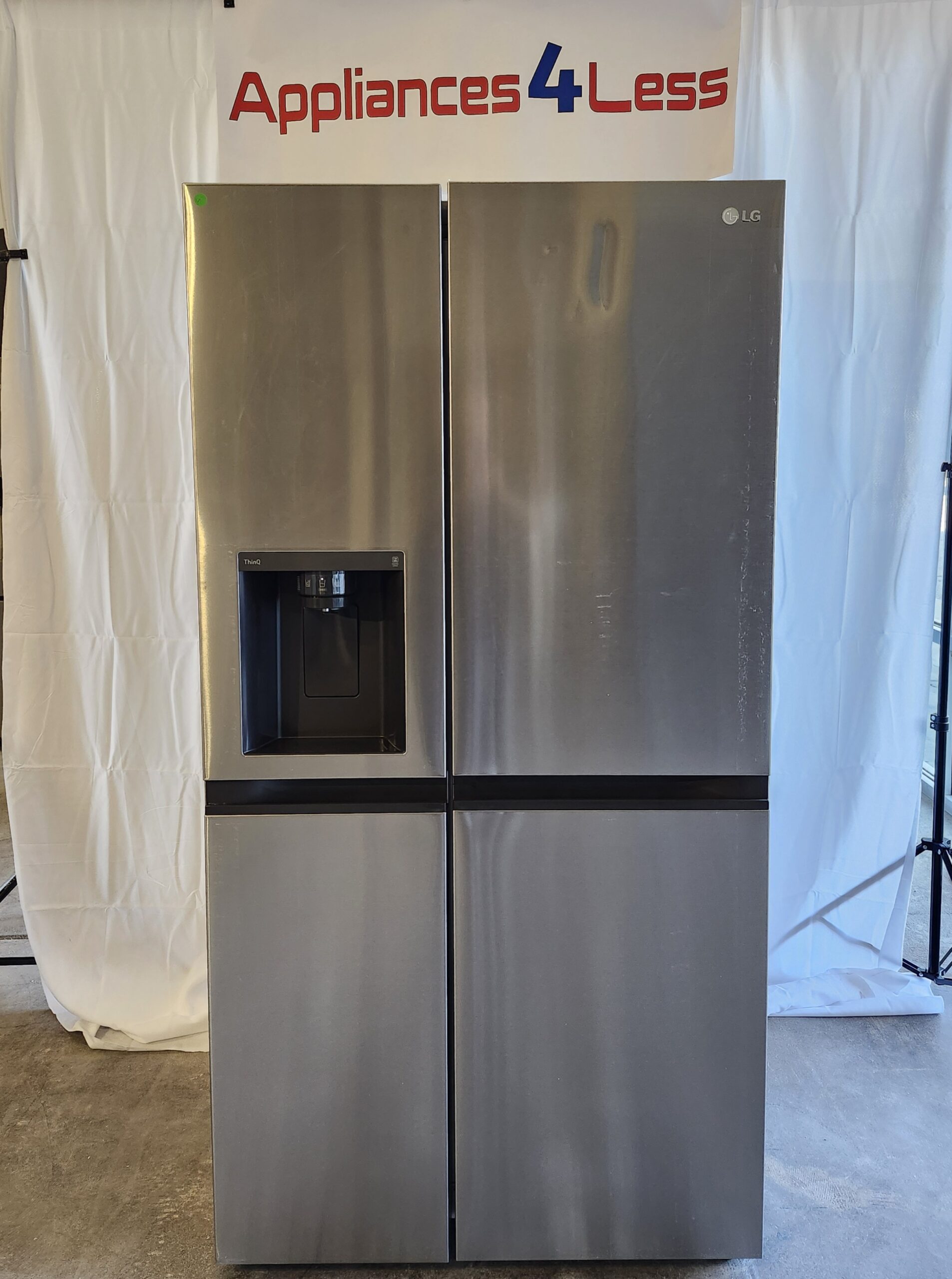 LHSXS2706S-1 28 cu.ft. Capacity Side-by-Side Refrigerator with External Water Dispenser - Image 1