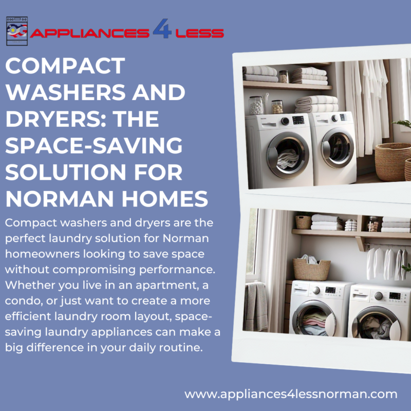 Compact washers and dryers