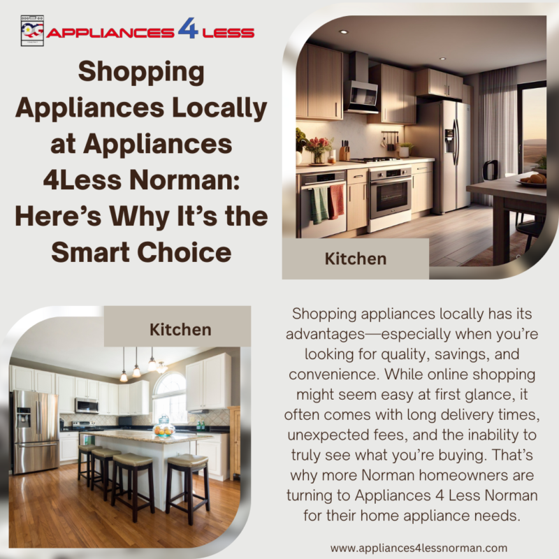Shopping appliances locally