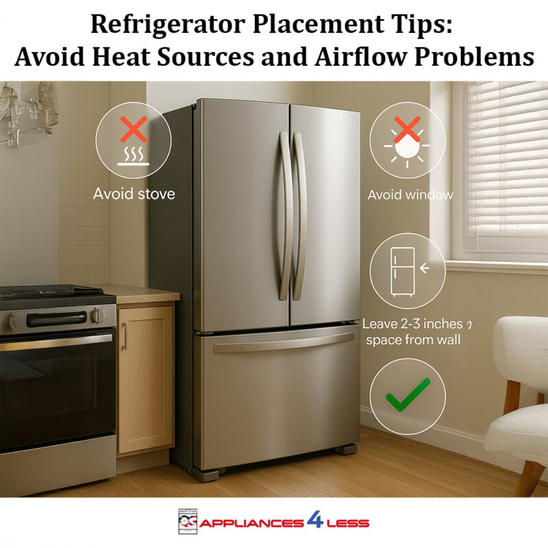Refrigerator placement