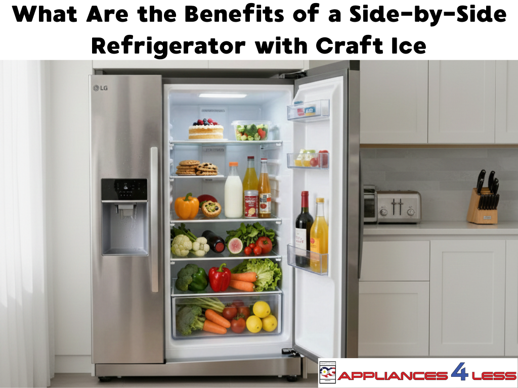 Benefits of Side-by-Side Refrigerator with Craft Ice
