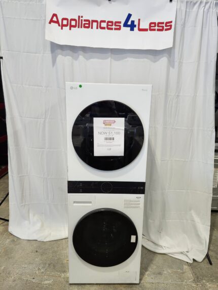 Compact Single Unit LG WashTower™ with Center Control™ 2.4 cu.ft. Front Load Washer and 4.2 cu.ft. Electric Ventless HeatPump™ Dryer